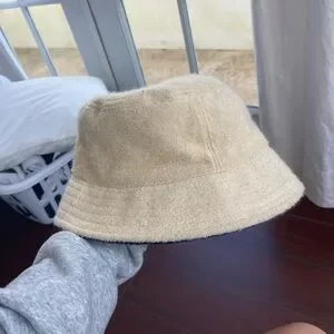 CHANEL | Accessories | Chanel Terrycloth Textured Bucket Hat  display picture 3